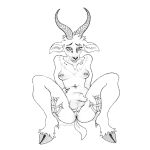  antelope anthro anus balls belly_tattoo bovid breasts collarbone_piercing corset_piercing dama_gazelle eyebrow_piercing facial_piercing flaccid friskyfeline69 gazelle genitals gynomorph hi_res hooved_toes intersex looking_at_viewer mammal nanger navel navel_piercing nipple_piercing nipples nude penis piercing sidnie sitting solo spread_legs spreading surface_piercing tattoo tooth_gap true_antelope 