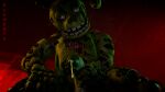  3d_(artwork) absurd_res after_orgasm after_sex animatronic bodily_fluids cum digital_media_(artwork) elementz808 five_nights_at_freddy&#039;s five_nights_at_freddy&#039;s_3 genital_fluids genitals green_body hi_res holding_penis looking_at_viewer machine male masturbation penis robot scottgames solo source_filmmaker springtrap_(fnaf) video_games 