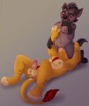  absurd_res anthro anthro_on_anthro anthrofied anus blush bodily_fluids breasts cunnilingus disney duo erection facesitting felid female genital_fluids genitals hailberry hand_on_breast hand_on_butt hi_res hyaenid jasiri_(tlg) kion kneeling lion looking_pleasured lying male male/female mammal nipples nude on_back oral pantherine penis precum pussy sex simple_background spotted_hyena the_lion_guard the_lion_king vaginal 