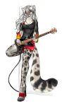  anthro bass_guitar black_clothing black_eyebrows black_eyeliner black_guitar black_lips black_spots black_topwear bottomwear bra braided_pigtails chaotikat cindy clothed clothing dipstick_tail electric_guitar eyebrows facial_markings feet felid female fingers footwear fur garter_straps grey_body grey_fur guitar hair head_markings hi_res high_heels leaning_on_wall legwear lips long_hair long_tail looking_at_viewer mammal markings miniskirt musical_instrument off_shoulder on_one_leg pantherine pink_nose plucked_string_instrument red_bottomwear red_bra red_clothing red_footwear red_shoes red_skirt red_underwear shoes simple_background skirt slim snow_leopard solo spots spotted_body spotted_fur standing stockings string_instrument tail_markings thigh_highs toes topwear translucent translucent_clothing translucent_legwear translucent_stockings underwear white_background white_hair yellow_eyes 