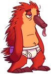  alpha_channel anthro barefoot briefs briefs_only brown_body brown_fur clothed clothing echidna feet fur goronic male mammal monotreme purple_eyes quills red_body red_fur simple_background solo tan_body tan_fur tighty_whities tongue tongue_out topless transparent_background underwear underwear_only white_briefs white_clothing white_underwear 