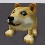  3d_(artwork) ambiguous_gender canid canine canis digital_media_(artwork) doge dogelore domestic_dog feral humor low_res mammal meme shiba_inu solo spitz unknown_artist 