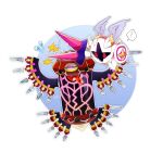  ? flying_sweatdrops galacta_knight heart holding holding_polearm holding_weapon horns kirby:_planet_robobot kirby_(series) lance mask mechanical_wings no_humans nt_26 polearm red_eyes shield star_dream weapon wings 