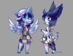 2015 absurd_res animal_crossing anthro avian beak bird blue_body blue_eyes blue_fur blue_hair clothing dress duo equid equine feathers female fur hair hat headgear headwear hi_res hooves horn inner_ear_fluff mammal nintendo open_mouth perico red_eyes ribbons shirt spacesmilodon tongue topwear tuft white_body white_fur winged_unicorn wings winter_(alicorn)