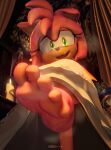 2023 3d_(artwork) 5_toes 699mha amy_rose anthro barefoot clothing digital_media_(artwork) dress eulipotyphlan feet female foot_focus fur green_eyes hedgehog hi_res humanoid_feet mammal musk musk_clouds pink_body pink_fur plantigrade sega soles solo sonic_the_hedgehog_(series) toes