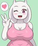  anthro bovid breasts caprine clothed clothing curvy_figure female fur hi_res huitu_c mammal mature_female seductive toriel undertale undertale_(series) video_games voluptuous white_body white_fur wide_hips 