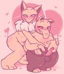  &lt;3 2022 3_toes aipeco18 anthro ball_tuft balls belly_grab bent_arm blush bodily_fluids body_blush brown_body brown_fur butt butt_blush clenched_teeth crotch_tuft crouching drowzee duo feet fur genitals heart_background hi_res hypno_(pok&eacute;mon) larger_male male male/male mammal mane nintendo overweight overweight_male penis pok&eacute;mon pok&eacute;mon_(species) proboscis_(anatomy) raised_heel simple_background size_difference smaller_male standing sweat sweatdrop tapering_penis tapir teeth thick_thighs toes trunk_(anatomy) tuft video_games white_body white_fur yellow_body yellow_fur 