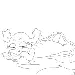 anthro antlers bed_covers bedding bedroom_eyes butt cartoon_network fairy female horn inviting_under_covers kynth-art looking_at_viewer low_res lying narrowed_eyes on_front penny_fitzgerald seductive solo the_amazing_world_of_gumball wings