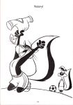 anthro celebration clothed clothing domestic_cat duo featureless_chest felid feline felis female half_naked looney_tunes male male/female mammal mephitid official_art penelope_pussycat pepe_le_pew skunk soccer sport topless undressing unknown_artist warner_brothers