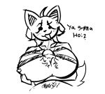 anthro bodily_fluids breast_play breasts canid canine clothed clothed_sex clothing confusion cum cumshot ejaculation female genital_fluids genitals head_tuft headshot_portrait licking mammal oral penile penis penis_lick portrait pubes sex shaded simple_background simple_eyes simple_shading sketch solo speech_bubble temmie_(undertale) text titfuck tongue tuft undertale undertale_(series) whammy.draws