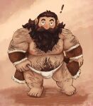  ! 1boy back_hair bara beard belly body_fur body_hair brown_hair bulge dungeon_meshi dwarf facial_hair full_beard galrock_art hairy highres long_beard looking_at_viewer male_focus mature_male muscular muscular_male navel navel_hair nipples pectorals plump senshi_(dungeon_meshi) solo sparse_leg_hair standing stomach thick_arm_hair thick_beard thick_chest_hair thick_eyebrows thick_mustache thick_navel_hair topless_male very_hairy very_long_beard 