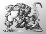  2022 abs anthro balls barazoku biceps big_bulge big_muscles big_penis bodily_fluids bulge chirros clothed clothing diesel_(ralarare) dinosaur erection erection_under_clothing exercise genitals gradient_background grey_background greyscale hand_behind_back hi_res huge_bulge huge_muscles huge_penis looking_at_viewer male monochrome muscular muscular_anthro muscular_male navel nipples non-mammal_balls non-mammal_nipples obliques one_arm_push-up pecs penis push-up quads reptile scalie signature simple_background smile solo speedo sweat swimwear teeth tenting theropod thick_thighs tyrannosaurid tyrannosaurus tyrannosaurus_rex vein veiny_muscles veiny_penis white_background workout 