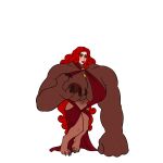  claws daemon_ritus female greedlust growth hair human mammal monster muscle_growth red_hair skin_change solo transformation 