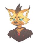 anthro clothed clothing colored digital_drawing_(artwork) digital_media_(artwork) felid feline frychym lynx male mammal portrait