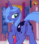  2020 animal_genitalia animal_pussy anus blue_body butt cutie_mark dirty_anus dock equid equine equine_pussy eyelashes feces feral friendship_is_magic genitals half-closed_eyes hasbro hi_res horn looking_down mammal moon_pearl my_little_pony narrowed_eyes princess_luna_(mlp) puffy_anus pussy raised_tail scat solo succubi_samus unicorn 