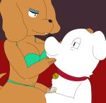  2022 alcohol anthro beer beverage breasts brian_griffin brown_body brown_fur canid canine canis catscratch08th clothing collar digital_drawing_(artwork) digital_media_(artwork) domestic_dog drunk duo family_guy female fur half-closed_eyes hi_res holding_face lapdance lingerie looking_at_another male male/female mammal narrowed_eyes nipples on_lap rubbing_head sitting sitting_on_lap stripper substance_intoxication unknown_character white_body white_fur 