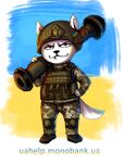 anthro army domestic_cat felid feline felis hi_res male mammal ranged_weapon rocket_launcher rpg_(disambiguation) solo ukraine v_malin war weapon 