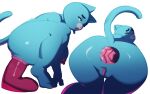  2022 anthro anus areola big_dildo blue_body breasts cartoon_network dildo domestic_cat felid feline felis female gaping gaping_anus genitals mammal nicole_watterson nipples nude pink_nose pussy sex_toy simple_background solo svarzye the_amazing_world_of_gumball white_background 