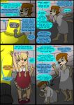  2019 anthro biped collaboration comic detailed_background dialogue english_text female fur group hair hi_res kammypup kammypup_(artist) regression runt_(artist) standing text young 