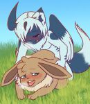  absol anal anal_penetration blush brown_body brown_fur duo eevee feral fur hi_res male male/male nintendo open_mouth otorigin penetration pok&eacute;mon pok&eacute;mon_(species) video_games 