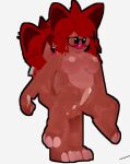  anthro blush bodily_fluids brother brother_and_sister canid canine carrying cum duo eyewear female fox fur genital_fluids glasses hair iknuckles incest_(lore) male mammal red_body red_fur red_hair rianna_m_hoodvix roblox robloxian ryi_j_hoodvox sibling sister 