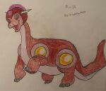  apatosaurus capcom clothing cosplay dink_(dtld) dinkfan1989 dinosaur diplodocid eyes_closed feral happy jumping male mechanical_ears mega_man_(series) off_the_ground red_body red_clothing red_skin reptile robotic_joints rush_(mega_man) sauropod scalie solo video_games young 