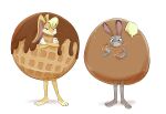  absurd_res anthro clothing costume disney duo female food food_costume hi_res judy_hopps kigtoons lagomorph leporid lola_bunny looney_tunes mammal pancake pancake_costume rabbit space_jam the_looney_tunes_show waffle waffle_costume warner_brothers zootopia 