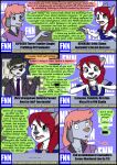  2021 anthro biped censored_text collaboration comic detailed_background dialogue english_text female fur group hair hi_res kammypup kammypup_(artist) male necktie open_mouth runt_(artist) sitting speech_bubble standing text 