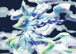  alolan_ninetales animal_focus black_background brown_eyes commentary_request fog fox from_side highres masshu_(shu_123426) no_humans pokemon pokemon_(creature) procreate_(medium) solo upper_body 