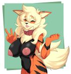  absurd_res anthro arcanine areola big_breasts breasts canid canine cannedtaco female fur genitals hair hi_res mammal nintendo nipples nude pink_areola pink_nipples pok&eacute;mon pok&eacute;mon_(species) smile solo video_games 