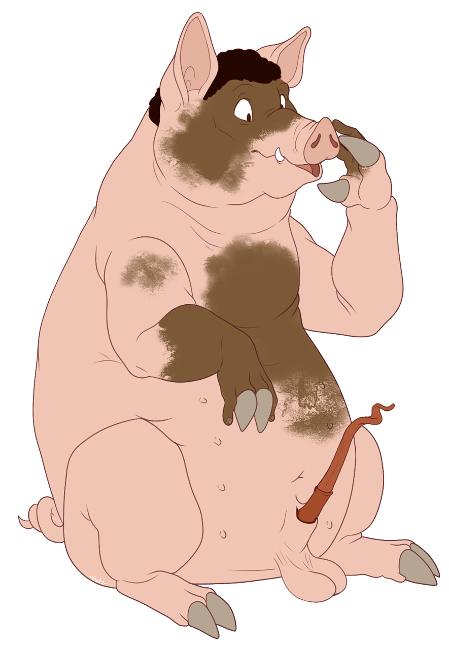 corkscrew domestic_pig forepawz gain mammal nude overweight piggy rakete shadowpelt slightly_chubby suid suina surprise sus_(pig) transformation weights wild_boar