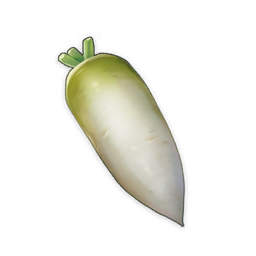 artist_request commentary english_commentary food food_focus game_cg genshin_impact green_theme ingredients lowres no_humans official_art radish stalk still_life third-party_source transparent_background vegetable