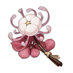 artist_request commentary english_commentary flower game_cg genshin_impact item item_focus leaf lowres no_humans official_art petals pink_theme plant still_life string third-party_source transparent_background twig