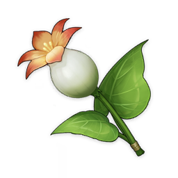 artist_request commentary english_commentary flower food food_focus game_cg genshin_impact green_theme ingredients item item_focus leaf lowres no_humans official_art petals plant still_life string third-party_source transparent_background