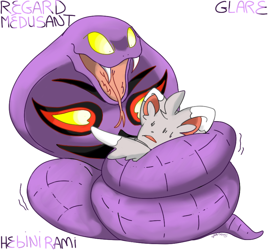 ambiguous_gender arbok chinchillid coiling duo imminent_vore mammal minccino nelsonnoir nintendo pok&eacute;mon pok&eacute;mon_(species) reptile rodent scalie video_games