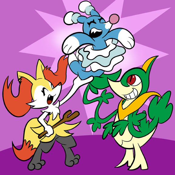 braixen brionne pokemon servine tagme