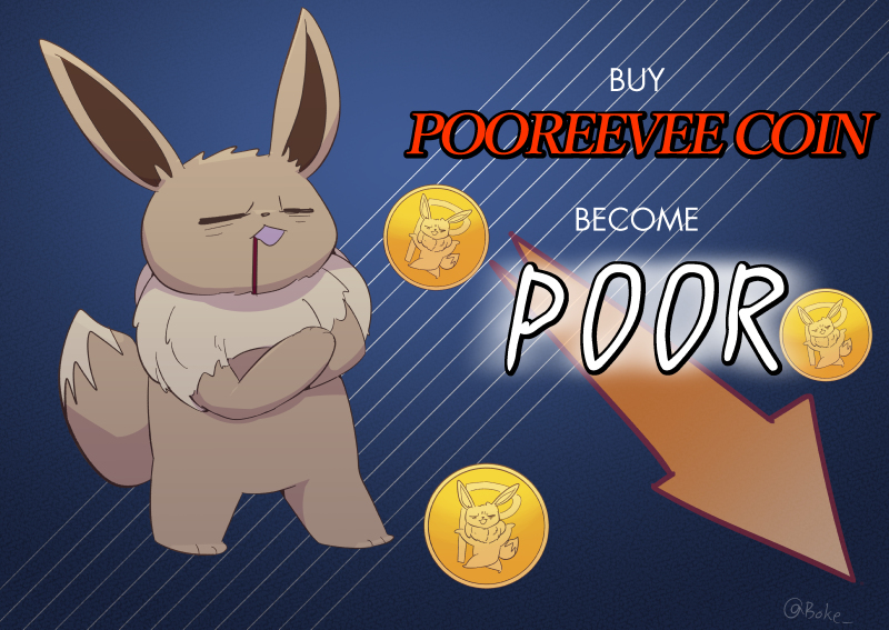 2022 ambiguous_gender anthro anthrofied arrow blood bodily_fluids boke_(artist) brown_body brown_fur coin cryptocurrency digital_drawing_(artwork) digital_media_(artwork) drooling eevee english_text eyes_closed fur meme nintendo nude open_mouth pok&eacute;mon pok&eacute;mon_(species) saliva signature solo text video_games