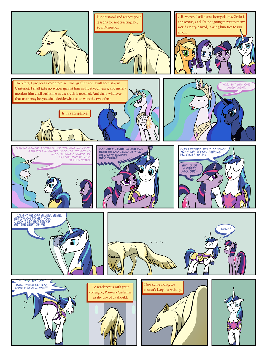 applejack_(mlp) arofatamahn brother brother_and_sister canid canine comic english_text equid equine eyewear female feral friendship_is_magic glasses group hi_res horn male mammal my_little_pony pinkie_pie_(mlp) princess_celestia_(mlp) princess_luna_(mlp) rarity_(mlp) shining_armor_(mlp) sibling sister sisters text twilight_sparkle_(mlp) unicorn