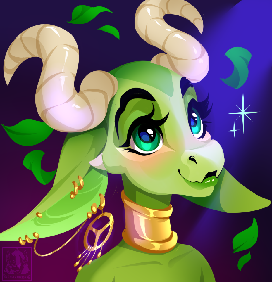 2022 anthro digital_media_(artwork) dragon ear_piercing ear_ring eyebrows eyelashes green_body green_eyes green_skin horn pacevanrign piercing solo wingless_dragon