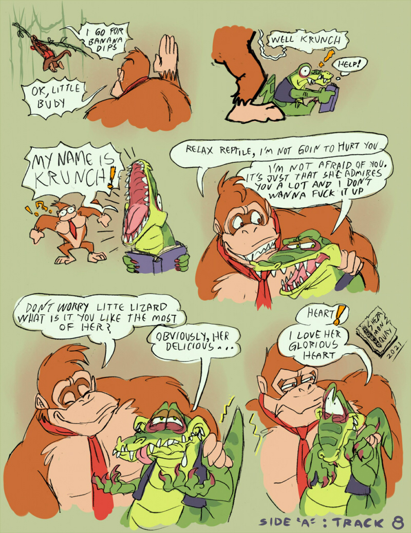 alligator alligatorid anthro ape bad_boy big_boy comic crocodile crocodilian crocodylid diddy_kong diddy_kong_pilot diddy_kong_racing diddy_kong_racing_ds donkey_kong_(character) donkey_kong_(series) donkey_kong_64 donkey_kong_country_(tv_series) donkey_kong_country_2 donkey_kong_country_returns donkey_kong_country_tropical_freeze fanfiction gorilla group haplorhine krunch_the_kremling male mammal monkey nintendo nintendo_64 nintendo_ds nintendo_ds_family nintendo_switch primate reptil reptile scalie shesamonkey short_body super_nintendo video_games