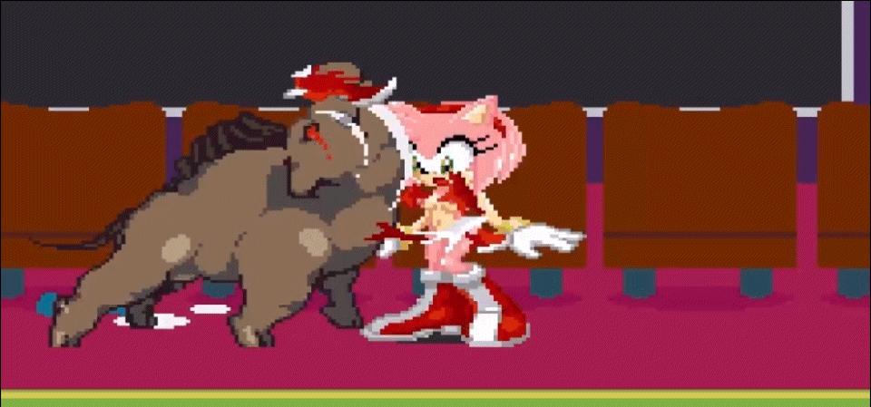 amy_rose animated breasts clothing eulipotyphlan female feral genitals hedgehog male male/female mammal penis project_x_love_potion_disaster sega sex sonic_the_hedgehog_(series) suina torn_clothing