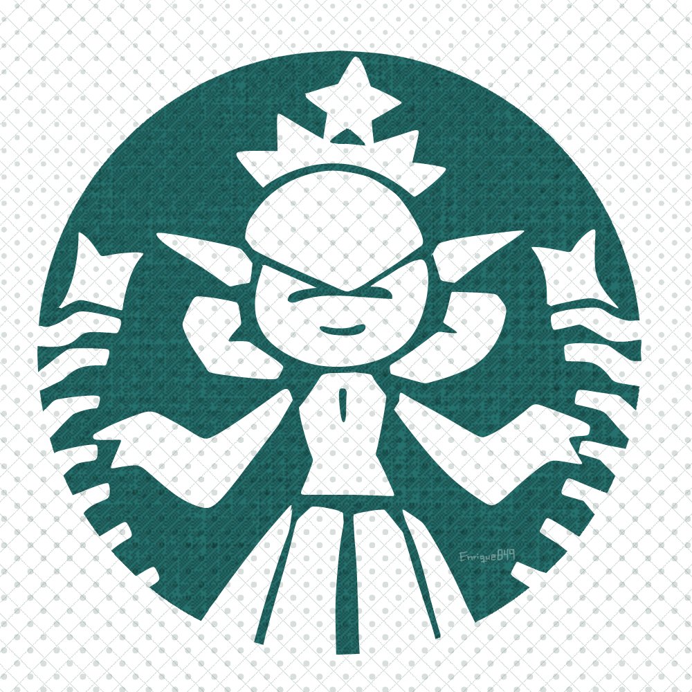 2022 enrique849 gardevoir humanoid logo_parody nintendo not_furry pok&eacute;mon pok&eacute;mon_(species) signature solo starbucks video_games