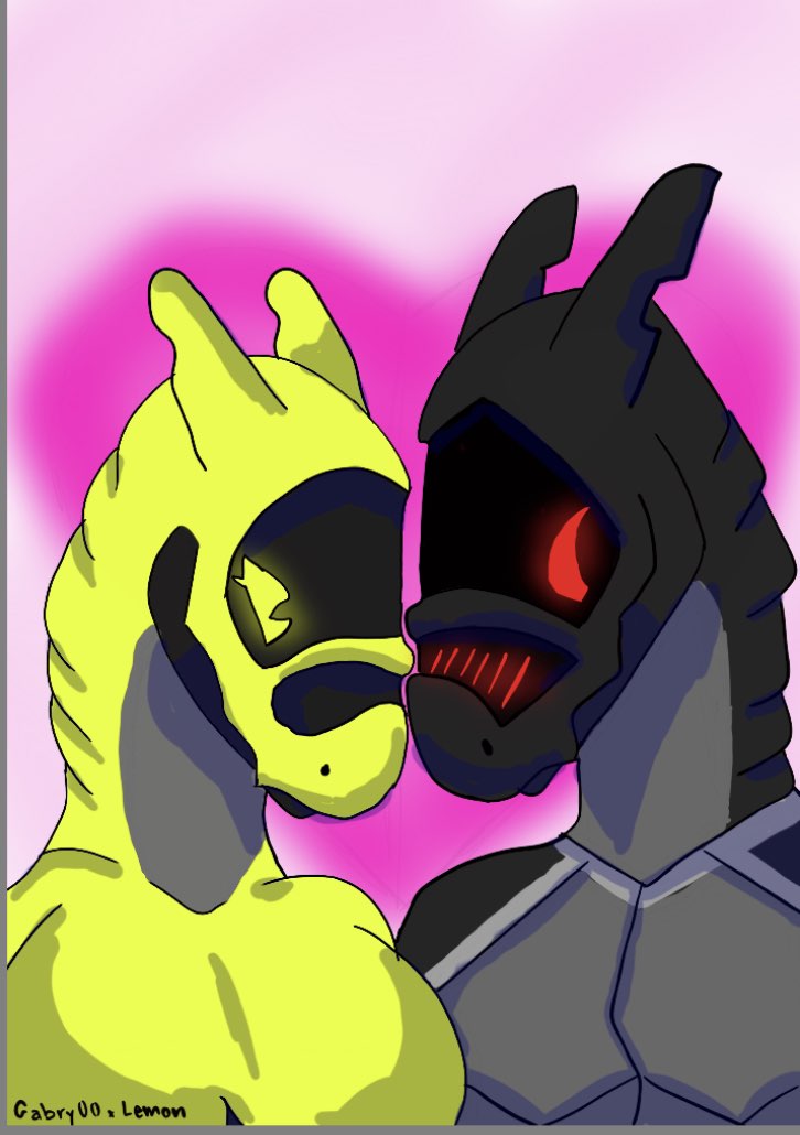 anthro blush cute_eyes duo embrace female gabry00_the_synth hug kodaandlyric lemon_(synth) male male/female synth_(vader-san)