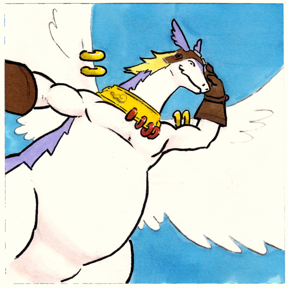 belly big_belly dragon eyewear feathered_wings feathers goggles legendz looking_at_viewer male shiron smile solo the_(artist) windragon wings