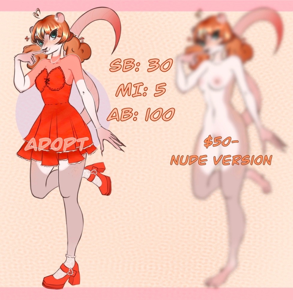 adopt adopted_(lore) anthro clothed clothing ditaflower english_text female hair holidays mammal mouse murid murine rodent solo tail text valentine's_day