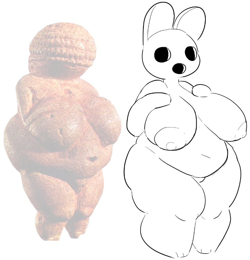 animal_crossing anthro belly big_belly big_breasts breasts coco_(animal_crossing) fecharis female figurine gyroid hand_on_breast lagomorph leporid mammal nintendo onetiredbear overweight overweight_female rabbit sculpture solo statue thick_thighs video_games