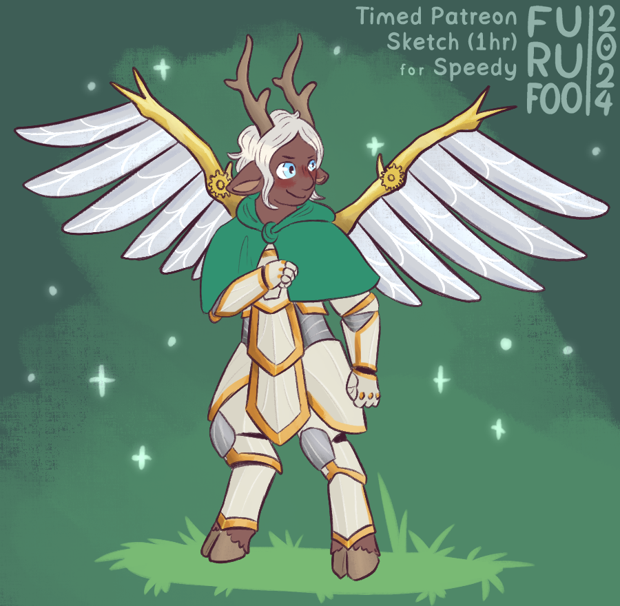 alternative_fashion anthro armor black_body black_skin cape clothing dark_body dark_skin furufoo hair hooves horn satyr steampunk terraria white_hair wings