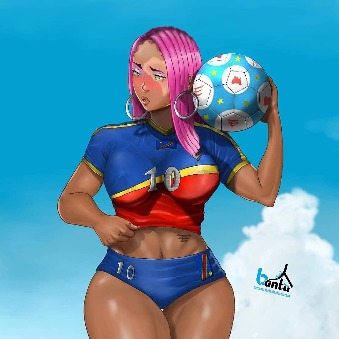 #drc 2024 ball breasts can coming green_eyes is non-web_source pink_hair soccer_ball solo soon