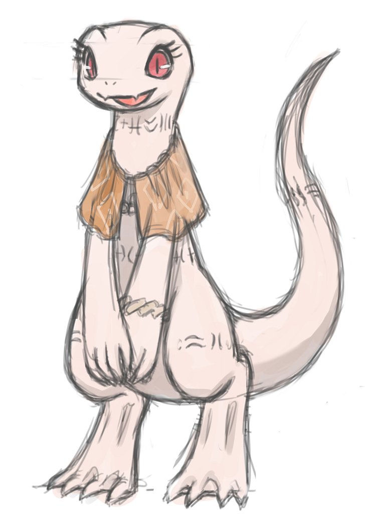 2018 4_toes albino anthro bangle belly belly_markings big_eyes big_tail biped cape cape_only capelet clothing colored_sketch crusch_lulu cute_fangs digital_drawing_(artwork) digital_media_(artwork) digitigrade eyelashes feet female flat_chested flat_colors front_view jewelry leg_markings lizard lizardman_(overlord) long_neck long_tail looking_at_viewer markings membrane_(anatomy) mostly_nude neck_markings orange_cape overlord_(series) pattern_cape pupils red_eyes reptile scalie shun_imaga simple_background sketch slit_pupils smile smiling_at_viewer solo standing tail_markings thick_tail thigh_markings toes tribal tribal_markings unfinished webbed_feet white_background white_body