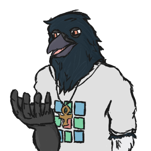 1:1 2022 alpha_channel ankh anthro avian bird clothing confusion corvid digital_media_(artwork) eurasian_magpie holarctic_magpie jake_crawford magpie_(corvid) male oscine passerine portrait shaded shirt shrekxl simple_background solo sticker t-shirt topwear transparent_background